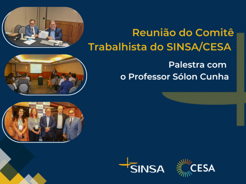 Professor Slon Cunha destaca conflitos de interpretao entre STF e TST em reunio do Comit TrabalhistadoSINSA/CESA